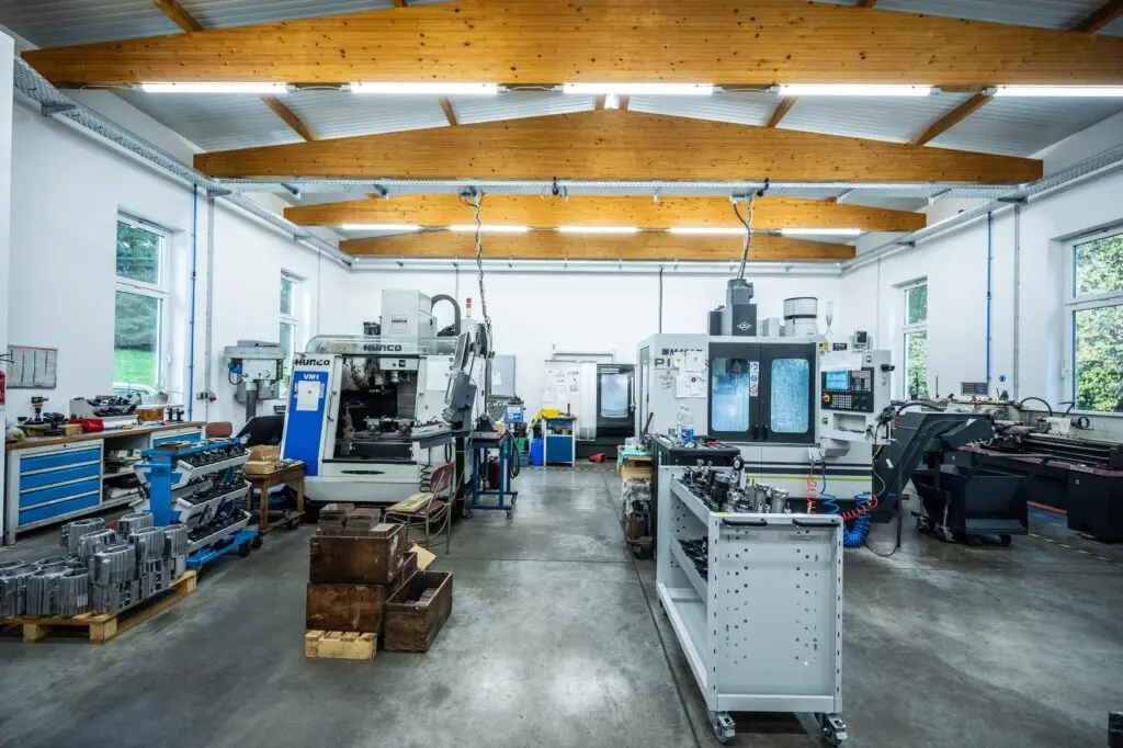 CNC machinery in the KOCI workshop