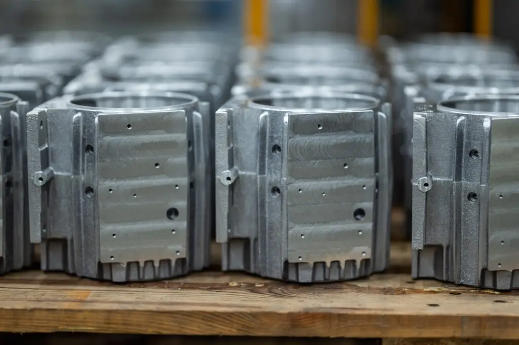 Milled metal housings from CNC production