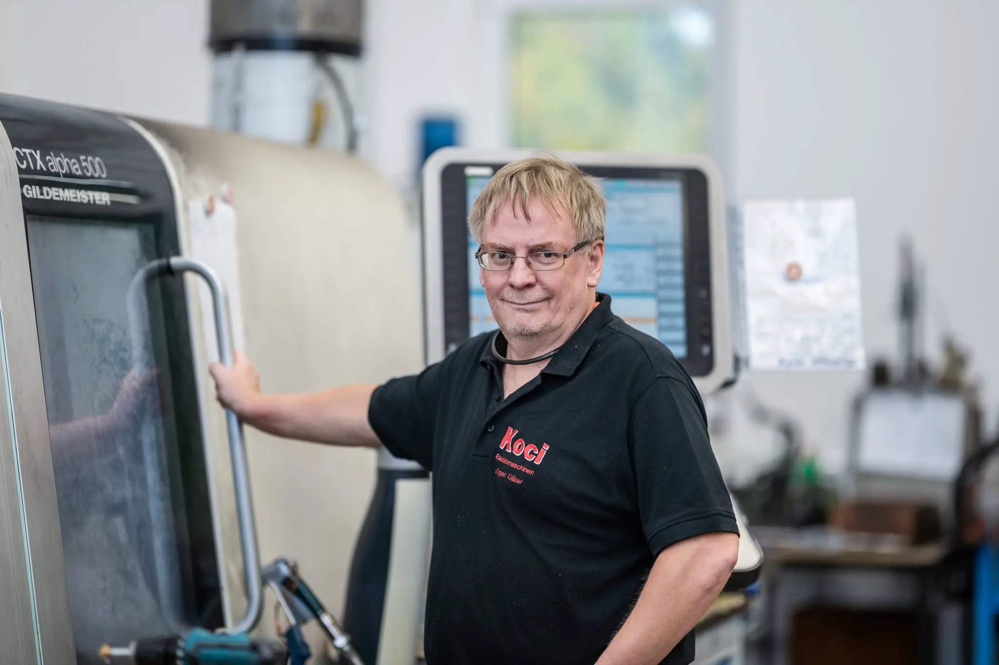 Jürgen Gläser, head of CNC and metalworking