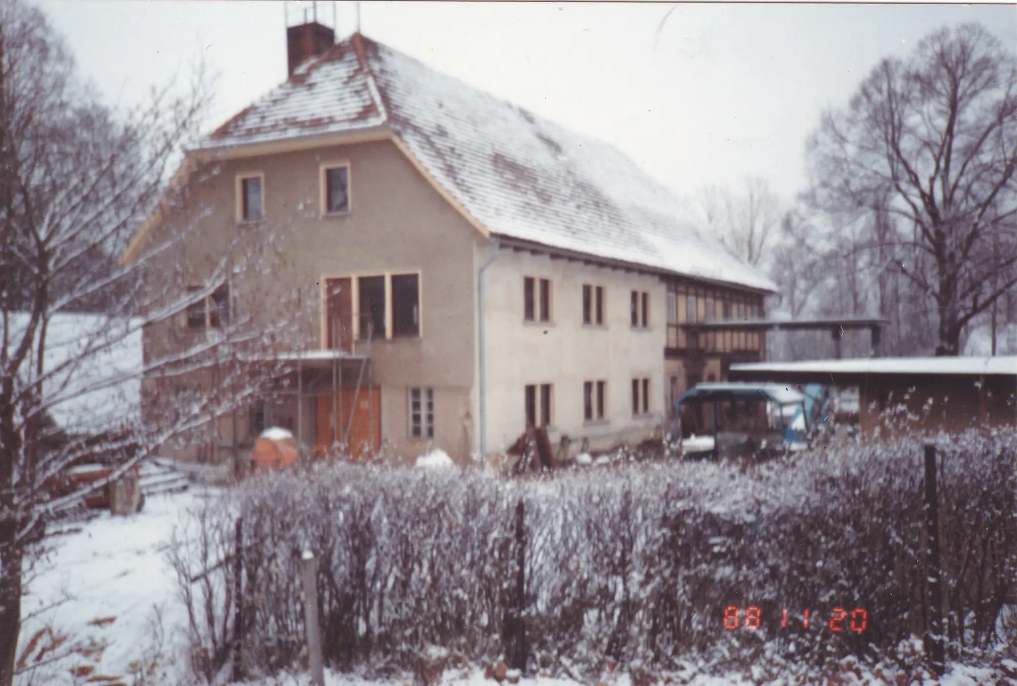 Earlier view of the company building in winter
