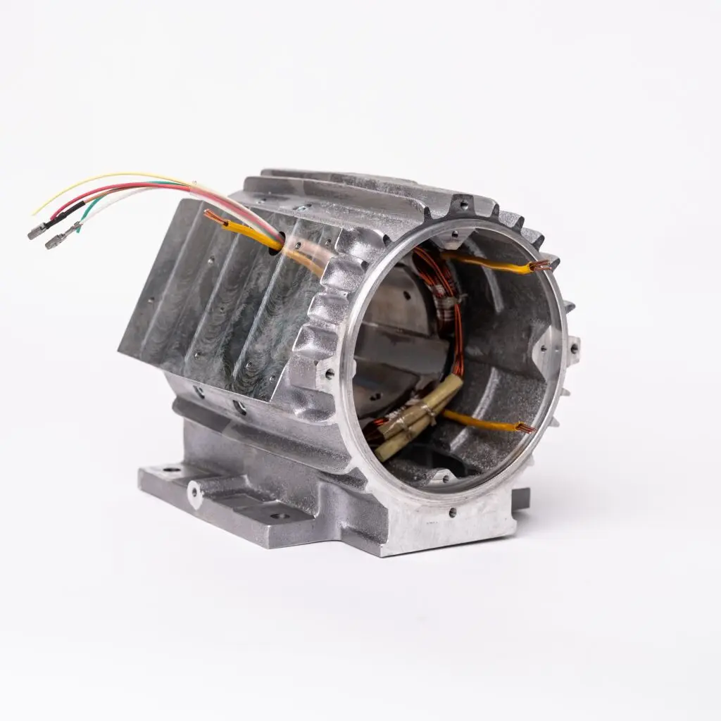 Stator housing with installed field winding