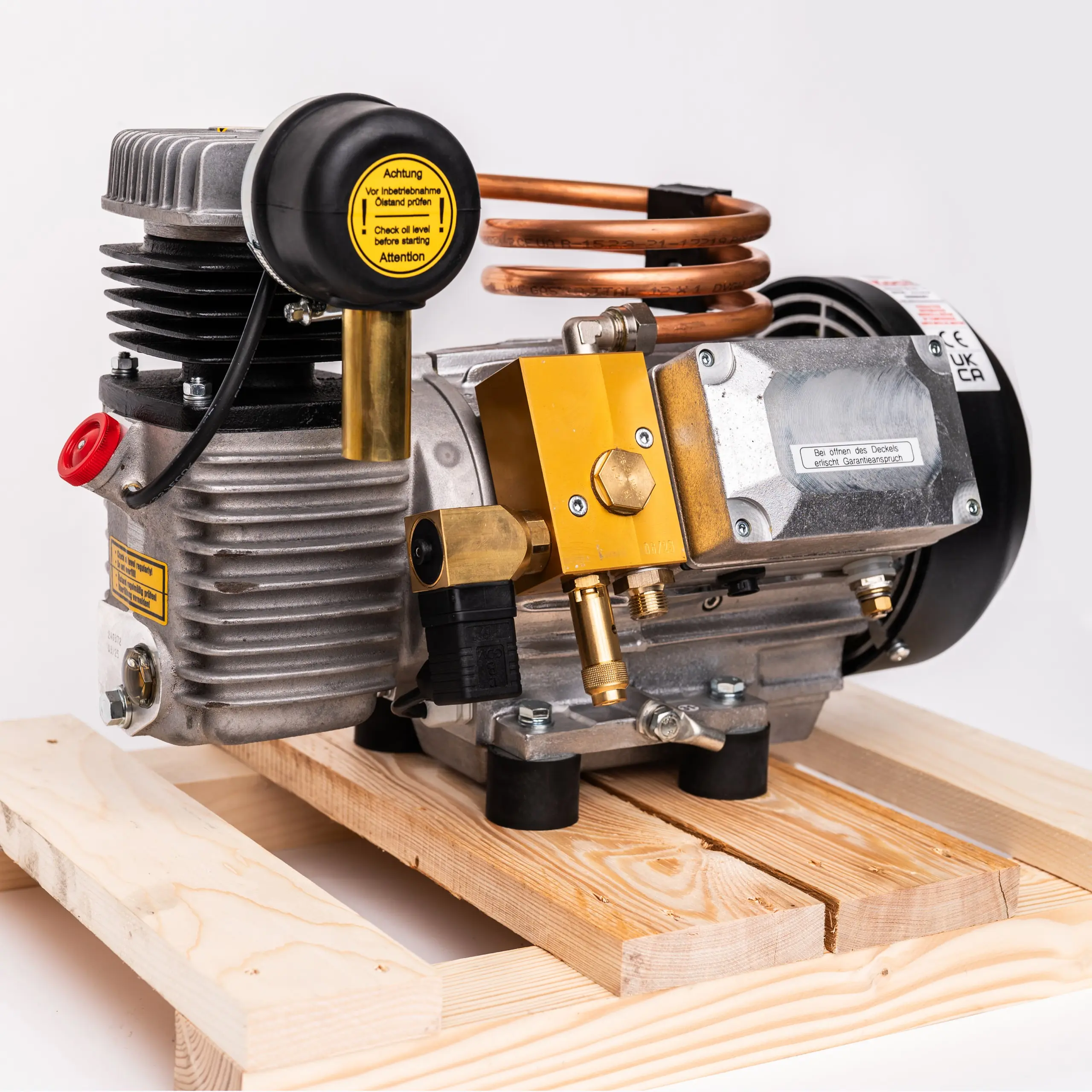 Side view of a KOCI KC200 DC compressor