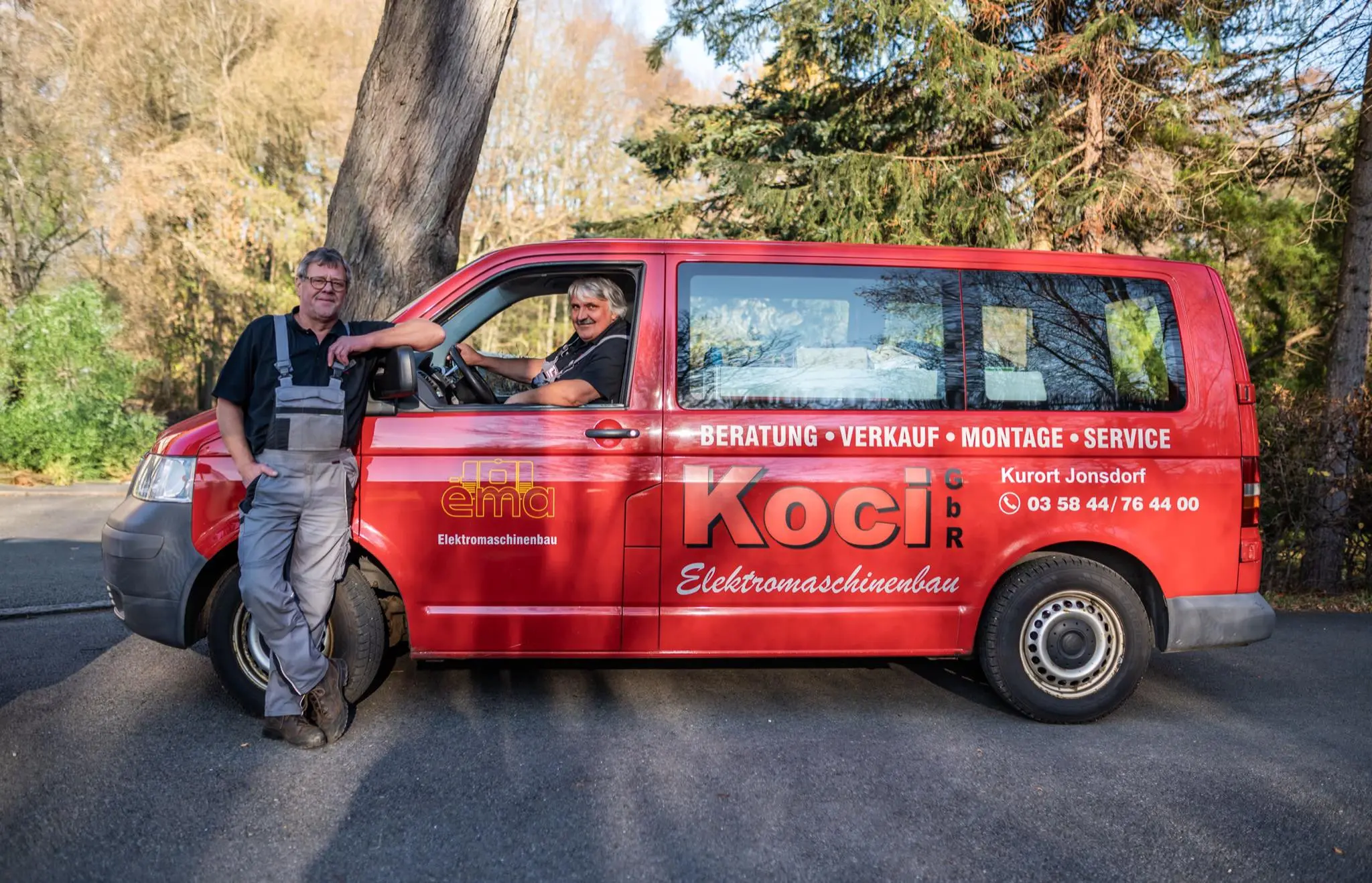 Heiko Richter and Steffen Gärtner from pump service
