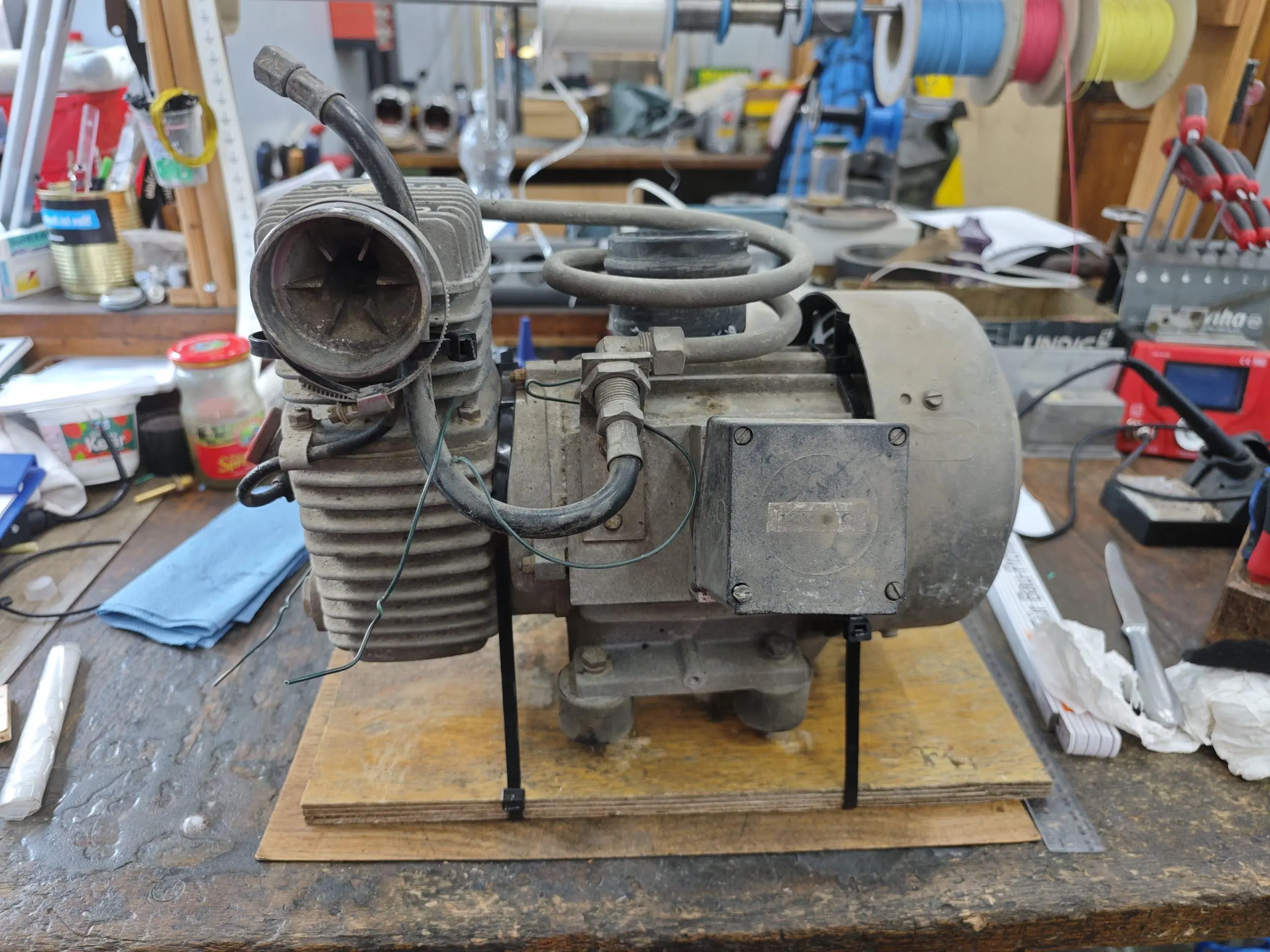 Used compressor before refurbishment